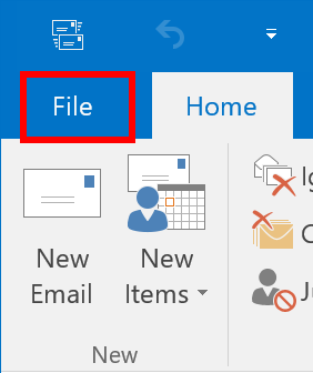 cannot add data file outlook 2016